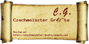 Czechmeiszter Gréta névjegykártya